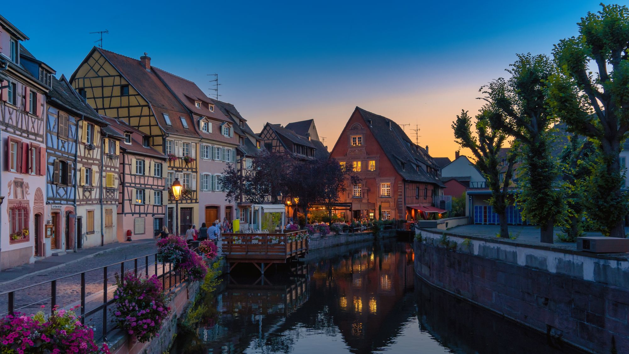 Straße von oben